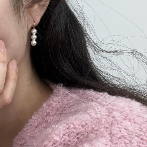 🍡트리플 스왈진주귀걸이