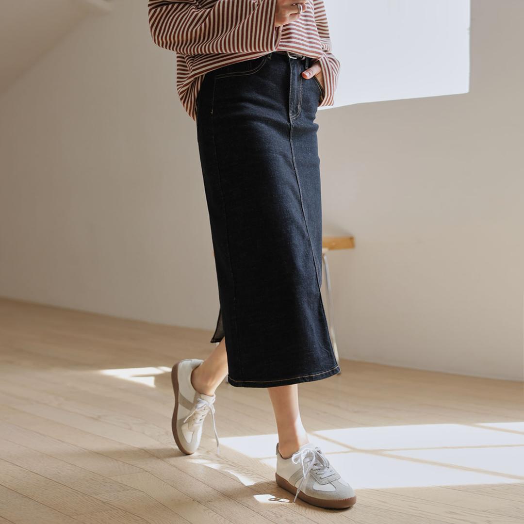 소프트말랑 트임롱스커트