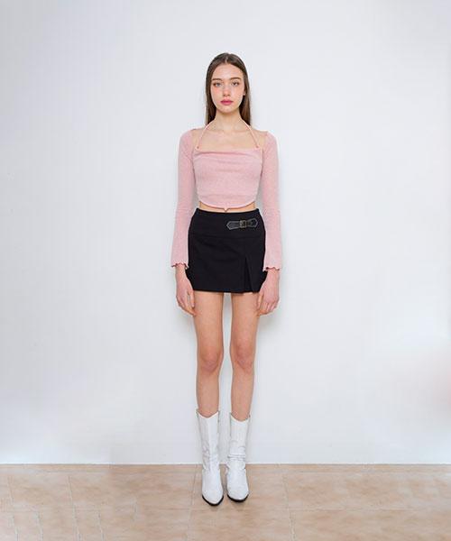 스카프 볼레로 세트 (핑크)