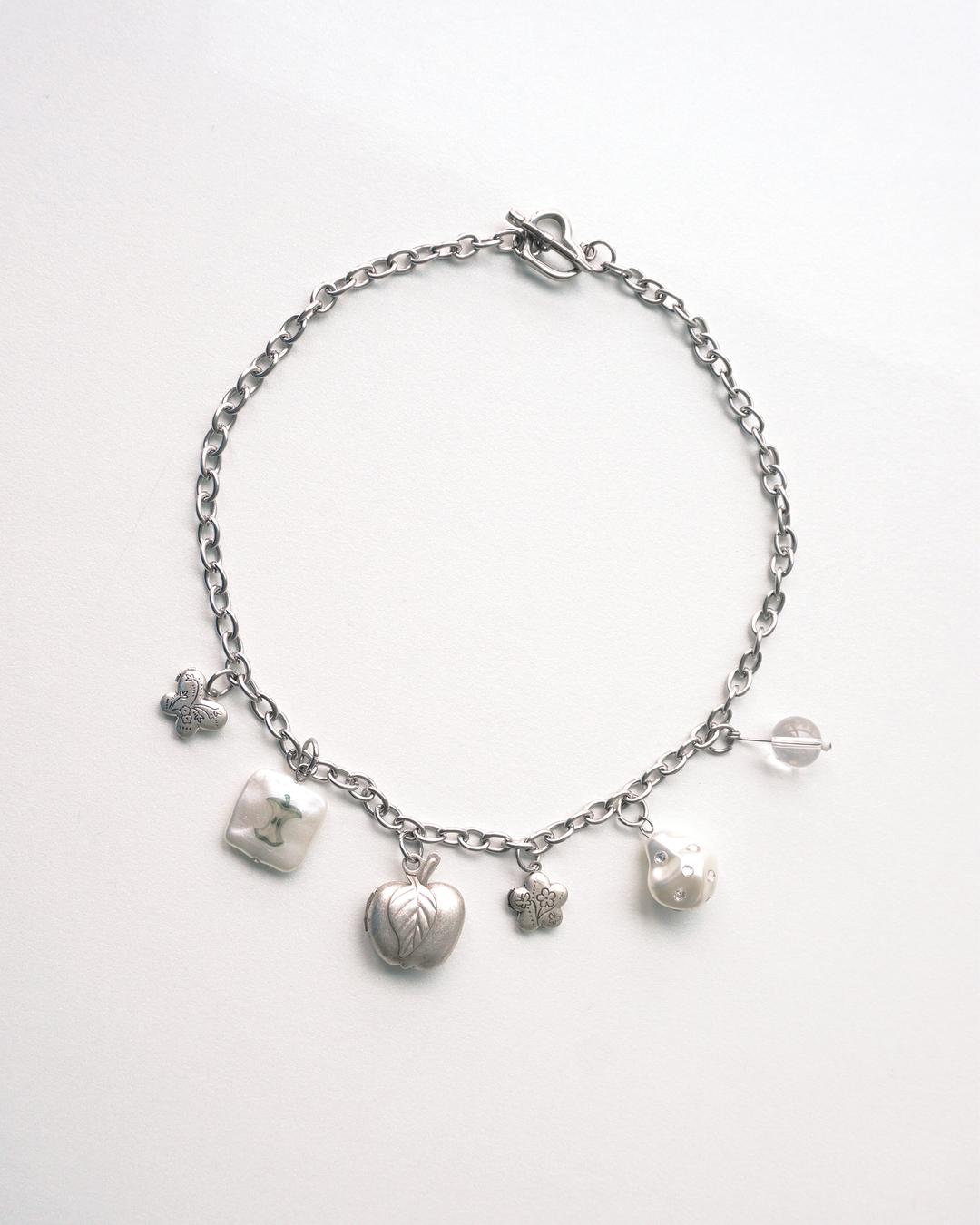 Apple Locket Charm Necklace