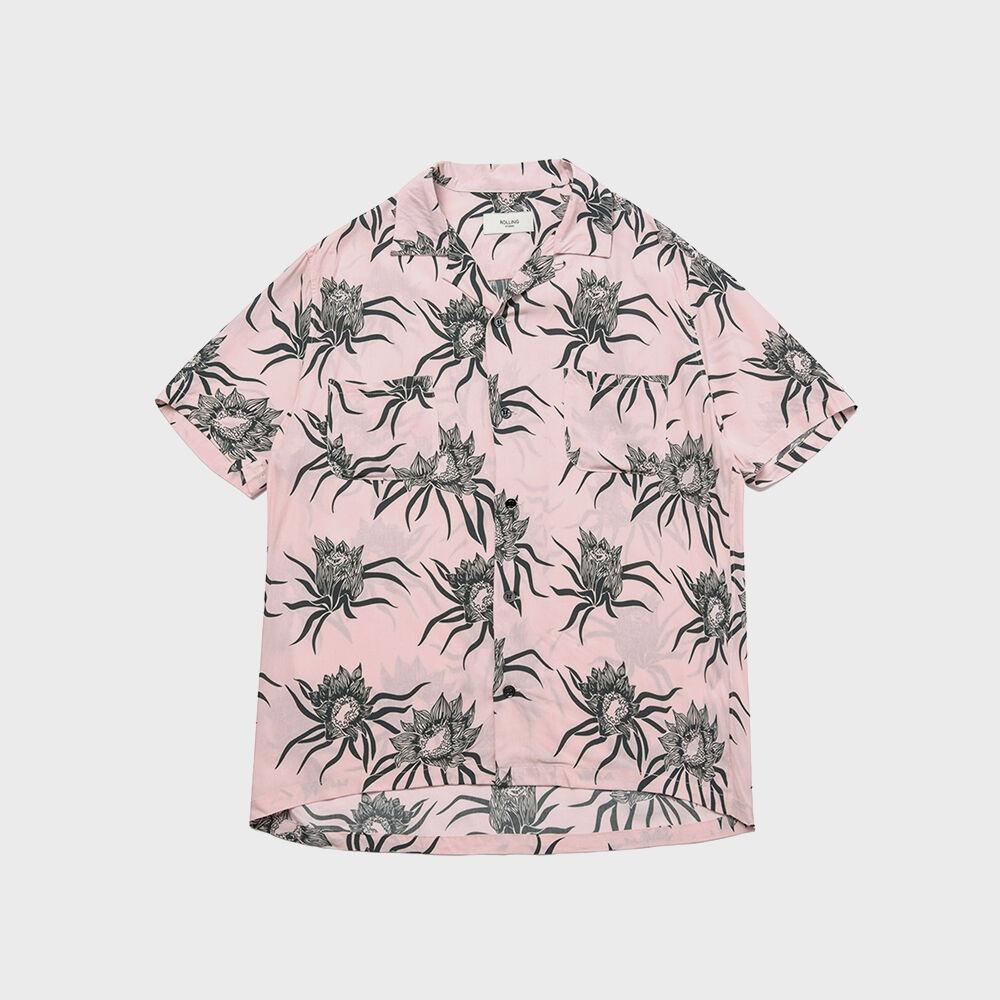 HAWAIAN SHIRT FLOWER PINK