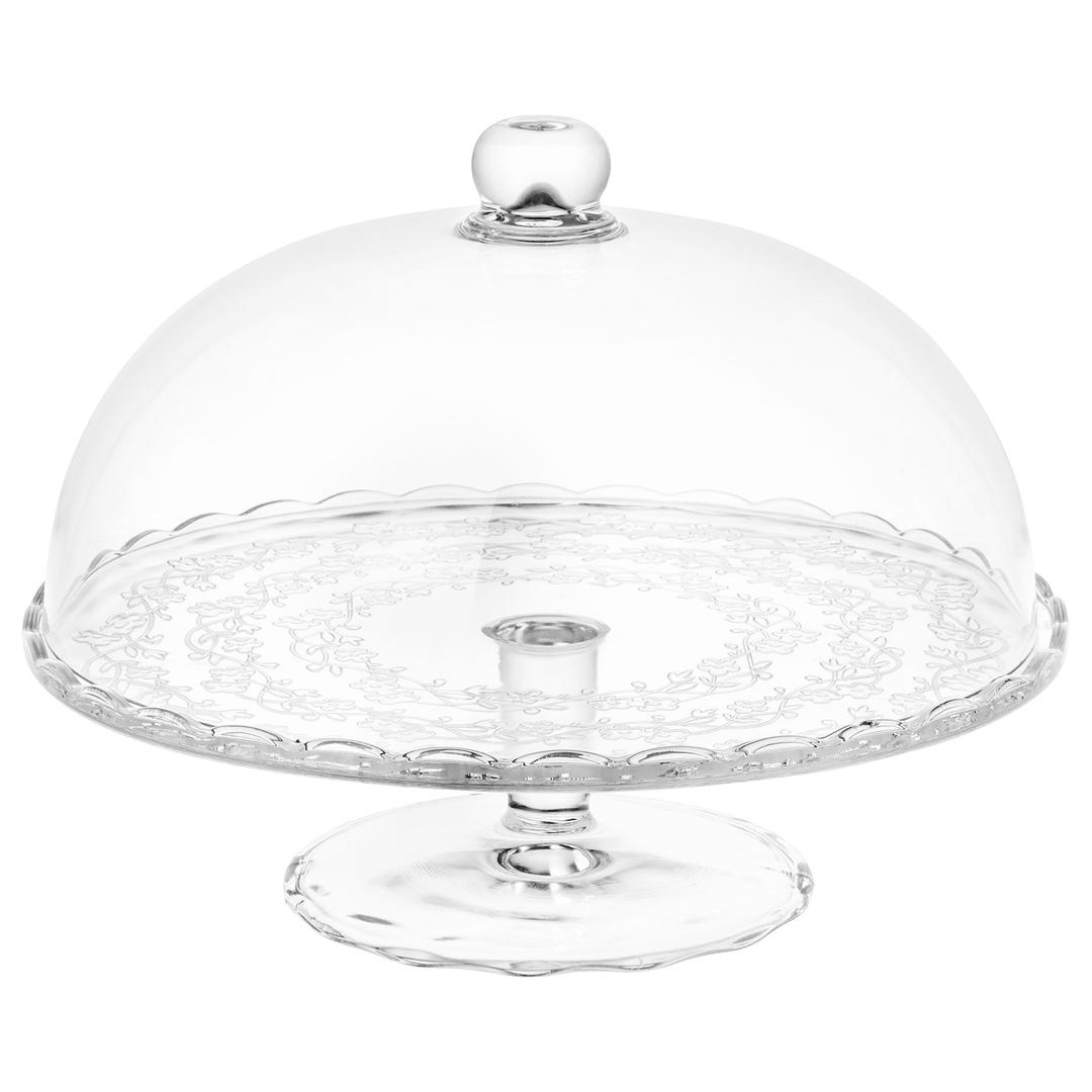 ARV BRÖLLOP 아르브 브뢸로프 서빙스탠드+뚜껑 - 유리 29 cm