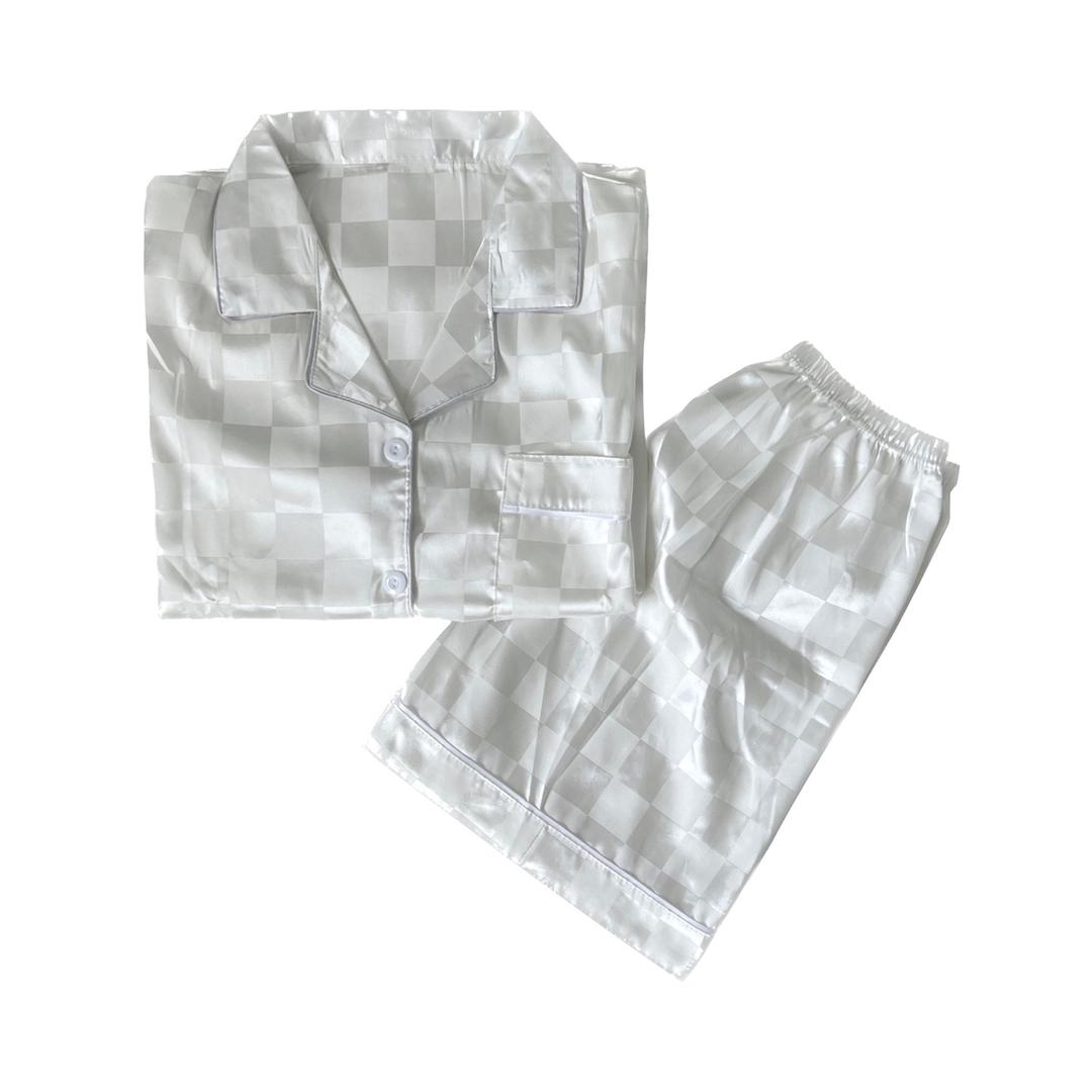 [S/S] Silk square pajama (2color, 2size)