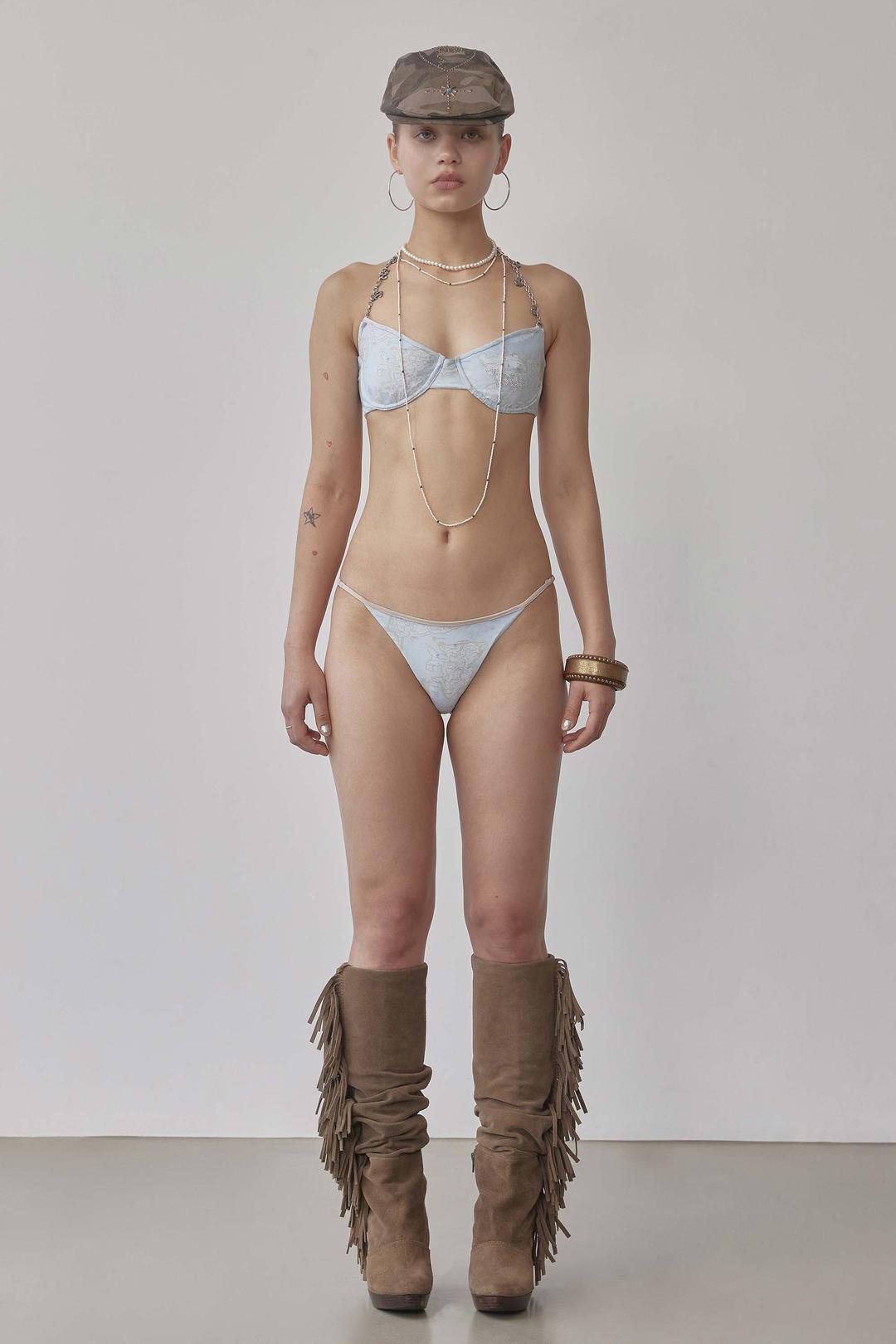 Marine Bikini Blue Map