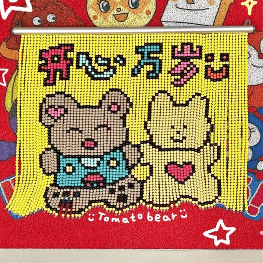 일본 비즈커튼 미니 비즈발 만들기 구슬 문발 창문 벽장식 diy 키트 재료 감성 인테리어