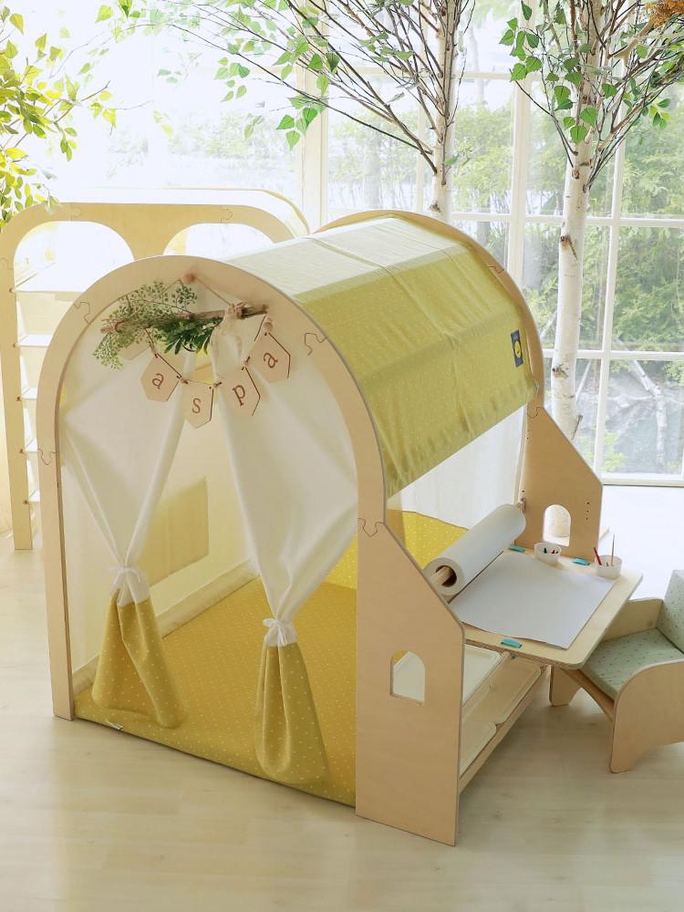 라운드 플레이하우스 싱글사이드 타입_파스텔그린