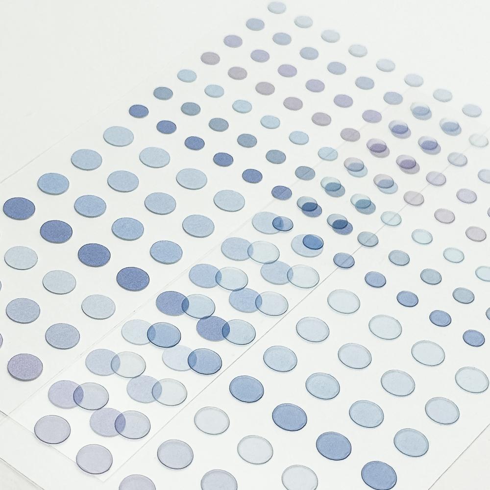 [3월알림받기💡] 원형 스티커 세트 DOT STICKER SET BLUE ver.