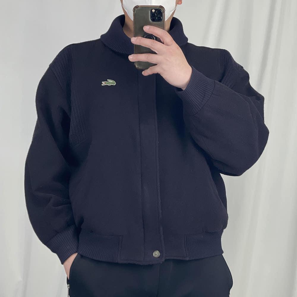 [중고] 라코스테 네이비 빈티지 울 점퍼 110 / 빈티지아워 241212