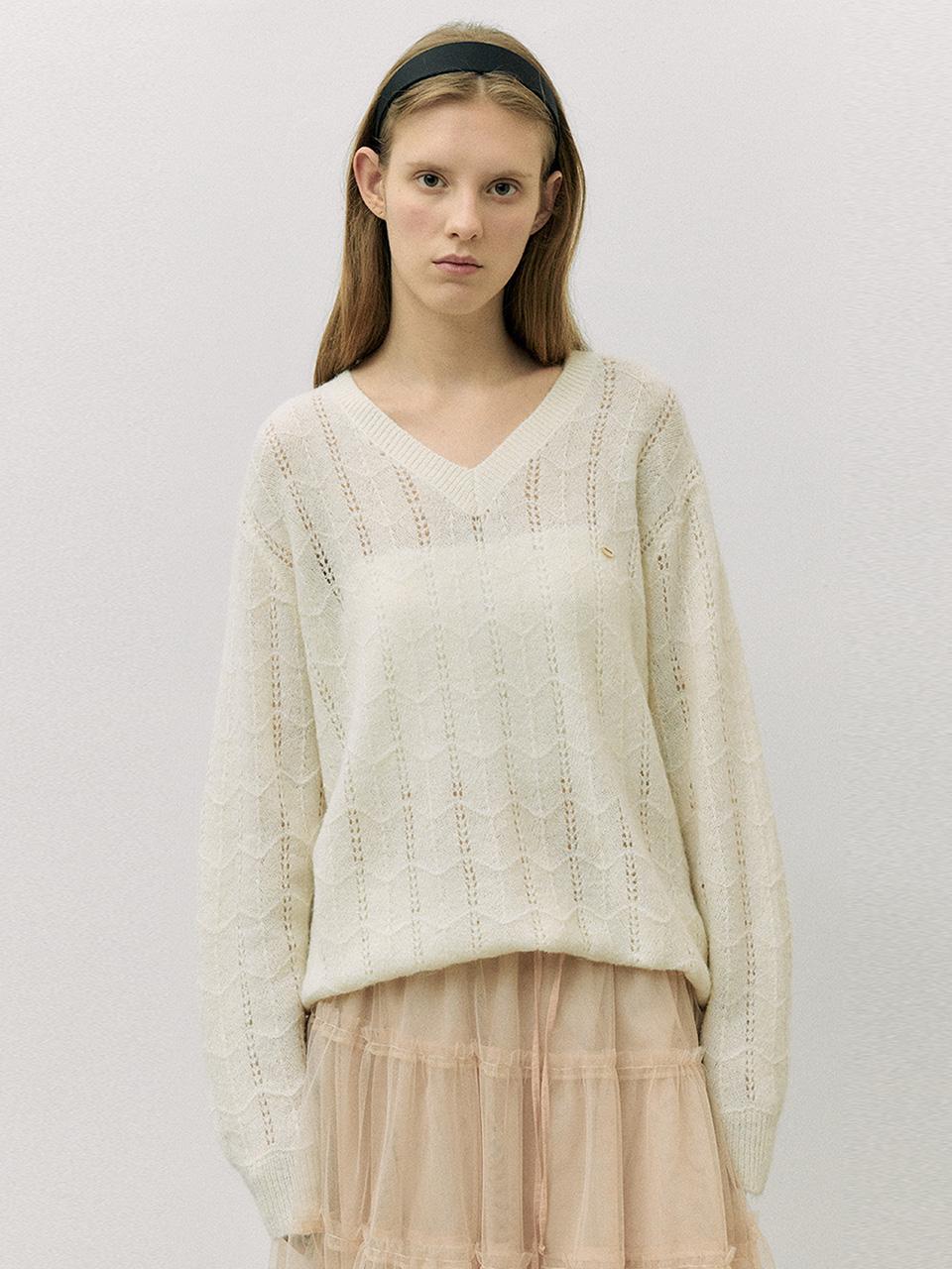 LOOSE FIT SKASHI KNIT IVORY