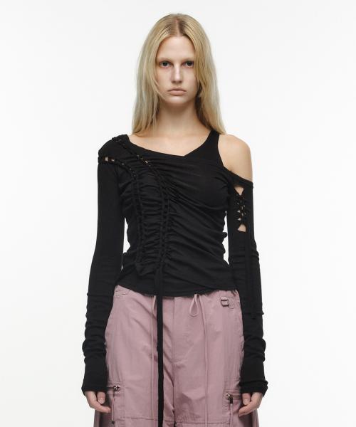 2-PIECE BRAID LONG SLEEVE BLACK