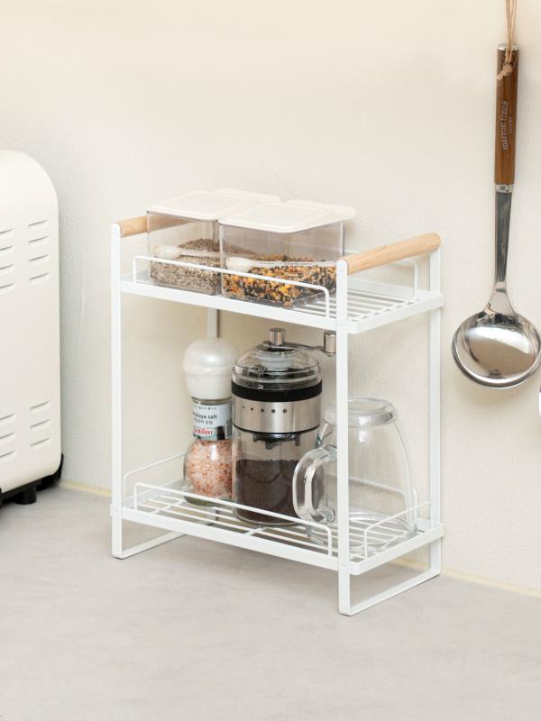 우드핸들주방선반(2단)