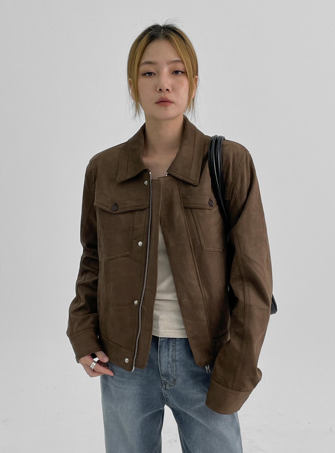 블랙업  캠프넛 웨스턴 스웨이드 자켓