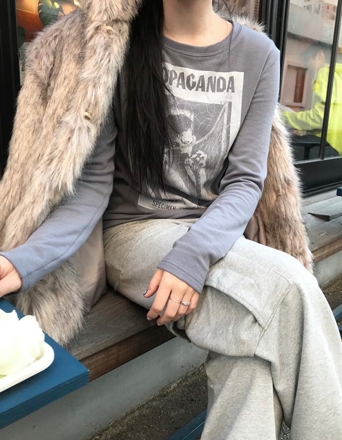 르에브 [LEVE] 마론 플랫 티셔츠