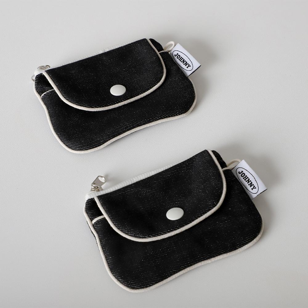 데님 포인트 카드 지갑 일본 여행 엔화 동전지갑