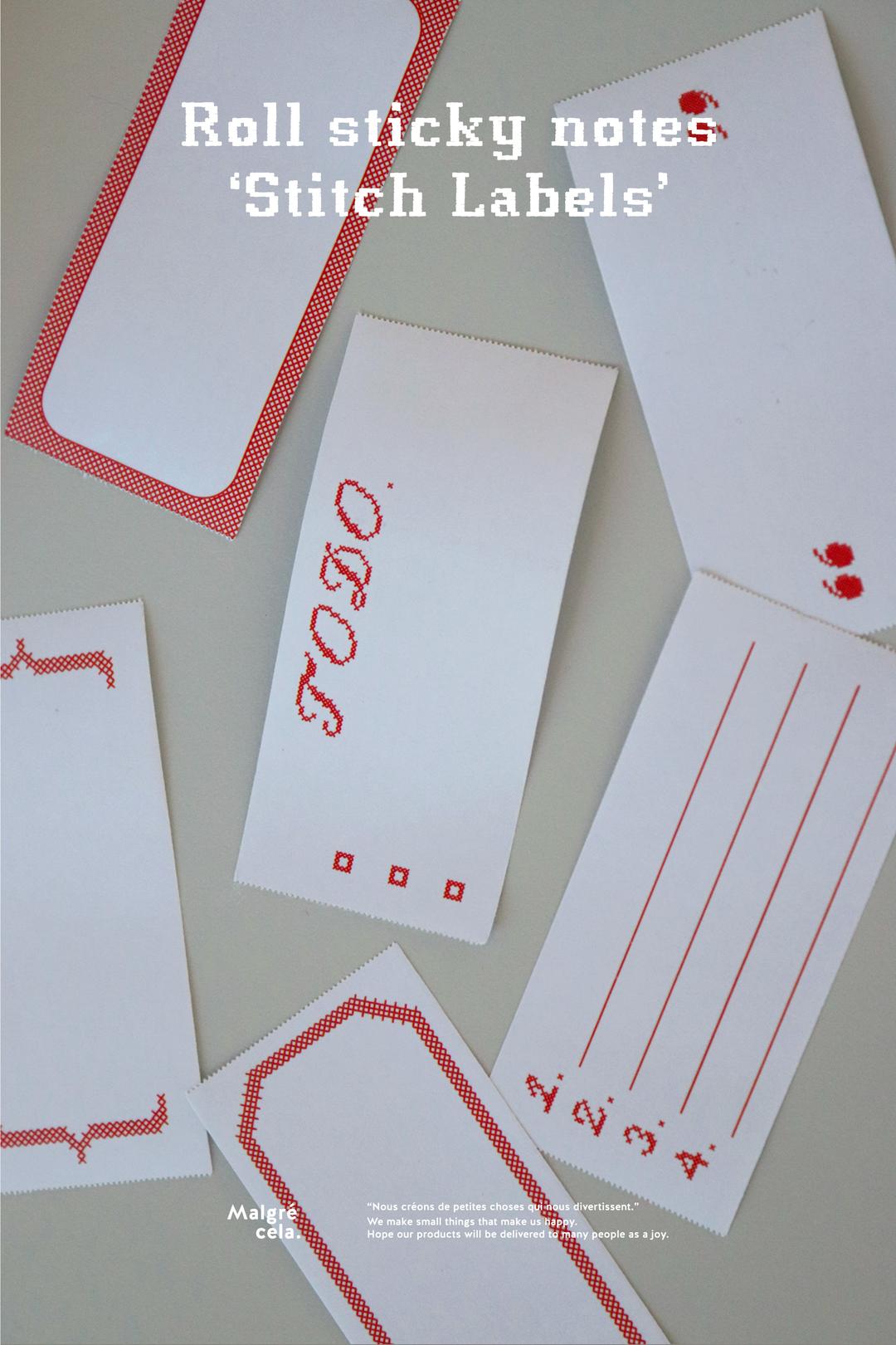 Roll sticky notes - Stitch labels