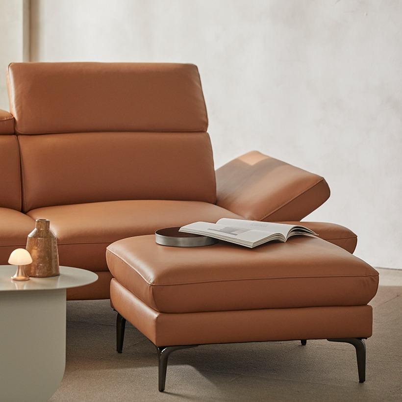 [made by GUUD] 벨로씨 레보르 천연면피 가죽 소파 스툴