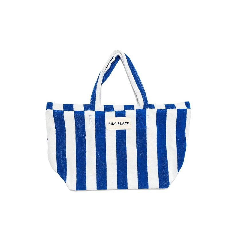 테리 토트백 Terry Tote Bag Blue White