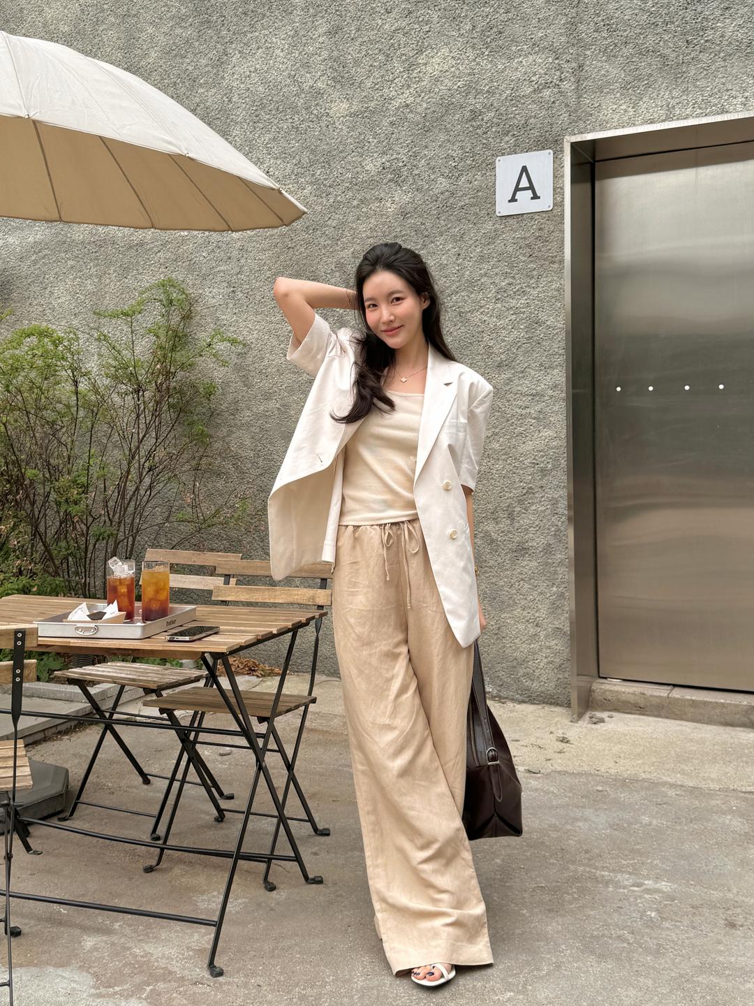 던스트 [김지혜,고희 PICK] LINEN BANDING PANTS