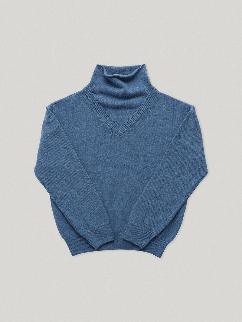 Blue Mails Layered Knit