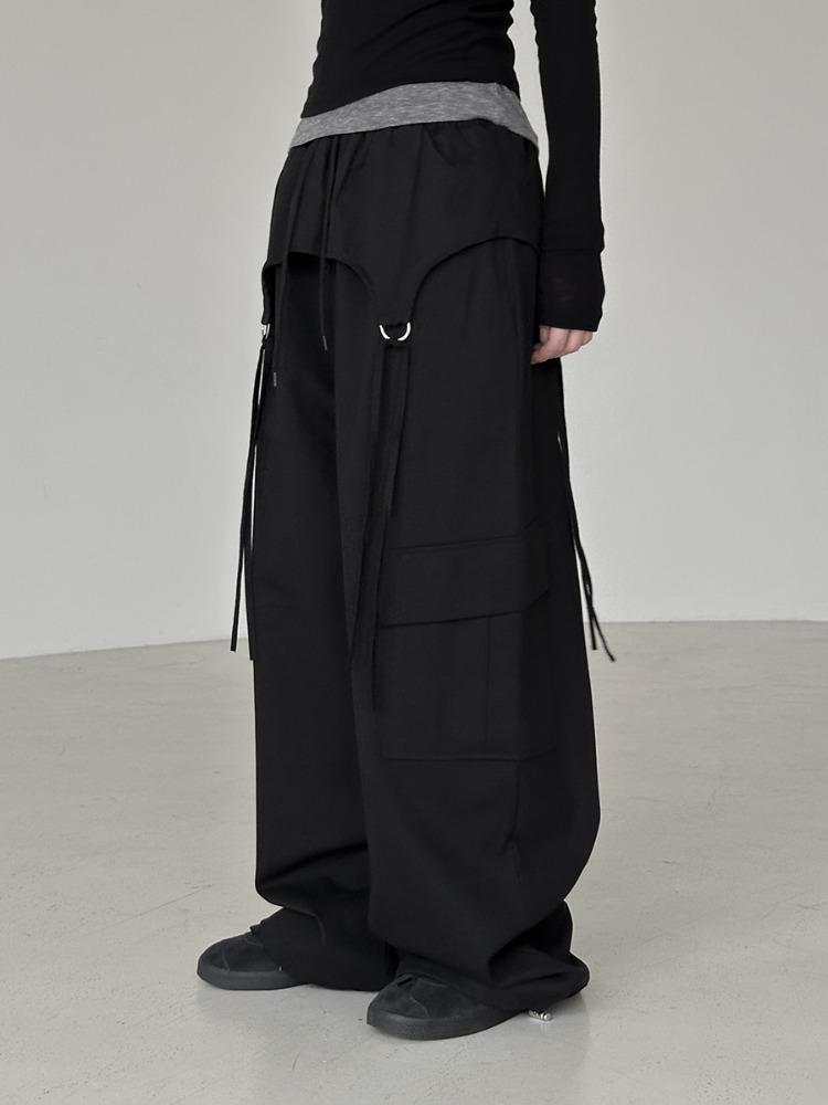 므넴 [단독] 첸나 레이어드 코튼 팬츠 (2color)