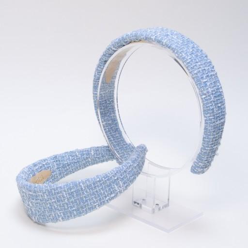 하늘 한스푼 트위드 머리띠