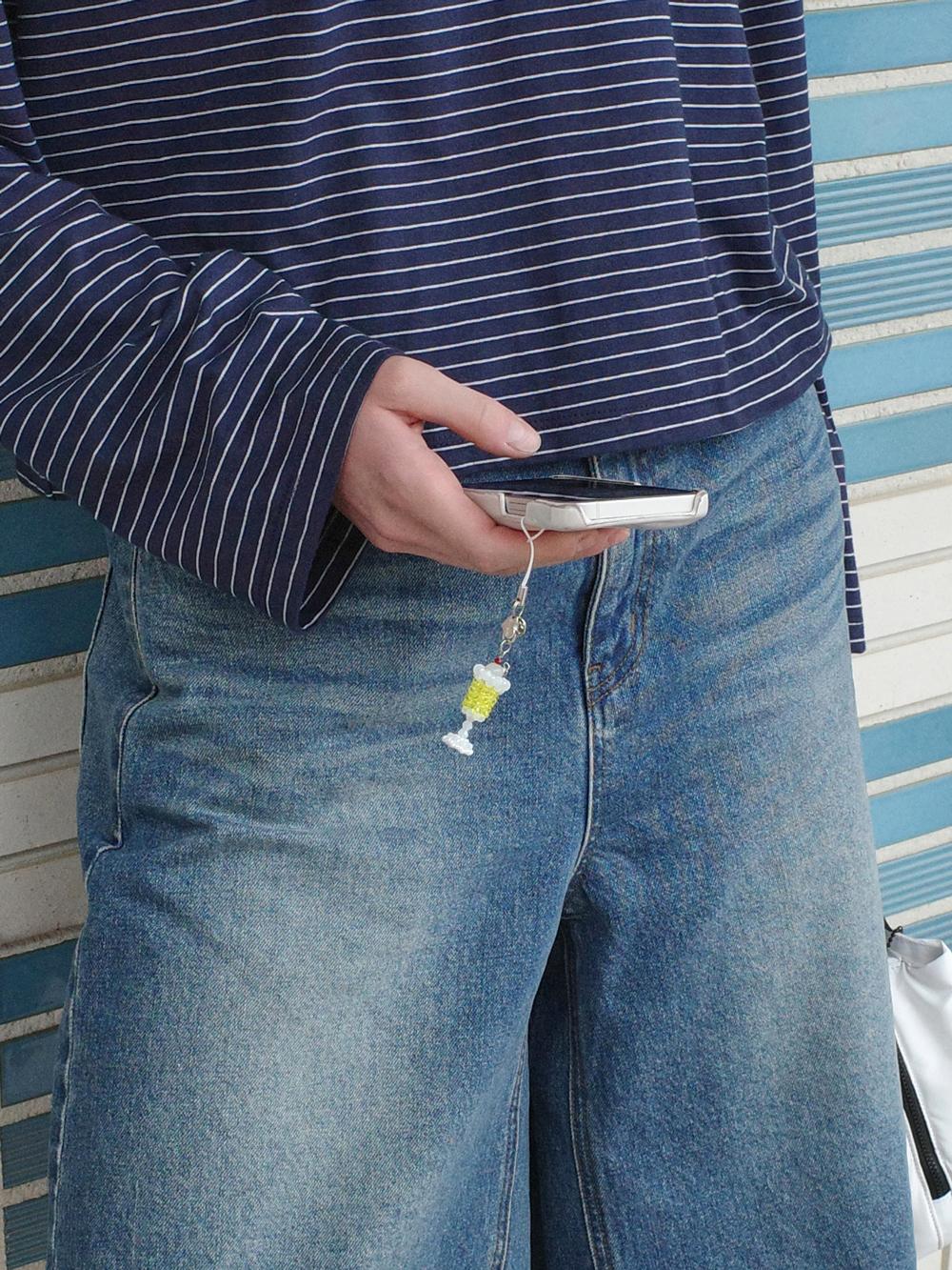 PARFAIT BEADS KEY RING_YELLOW