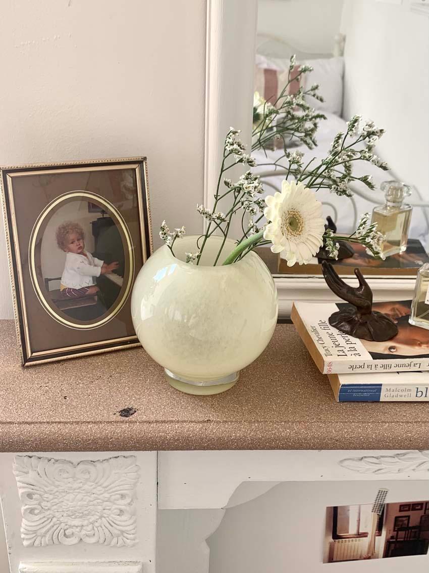 빈티지 동글동글 라운드 원형 꽃병 글라스 화병 인테리어 오브제