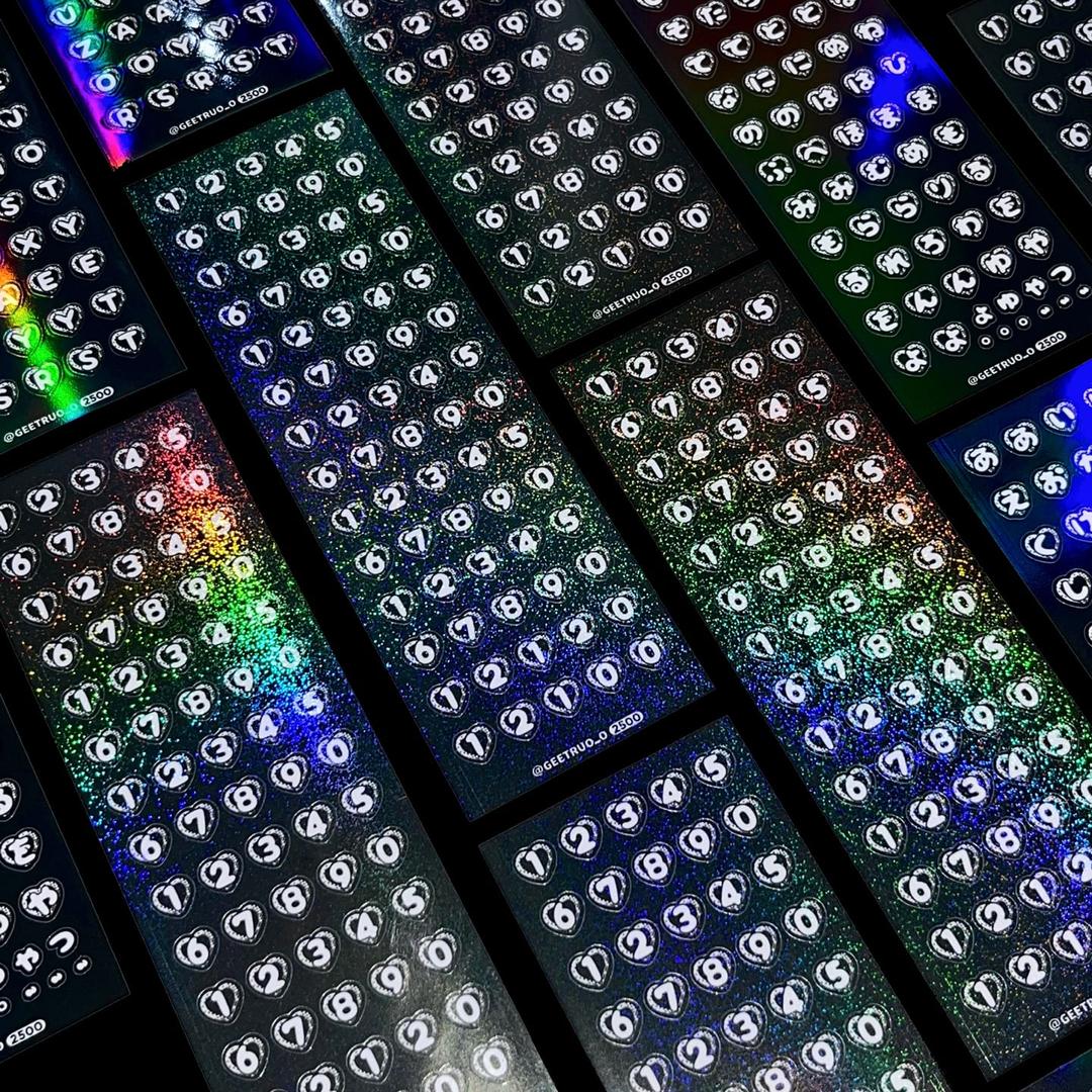 [GEETRUO] 숫자 씰스티커