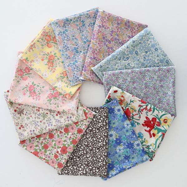 대폭 면 60수 아사면 플라워 패턴 원단 11종 모음 170734