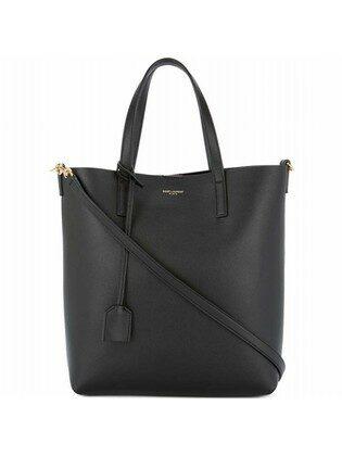 21FW 생로랑 로고 블랙 레더 토트백 600307 CSV0J 1000