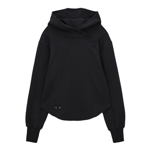 허그유어스킨(HUG YOUR SKIN)  허깅 버튼업 후디 (블랙) - 사이즈 & 후기 | 무신사