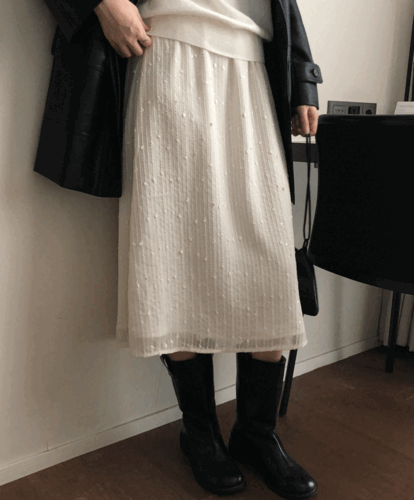 [당일배송] 세실 레이스 스커트 (2color) *레이어드 스커트