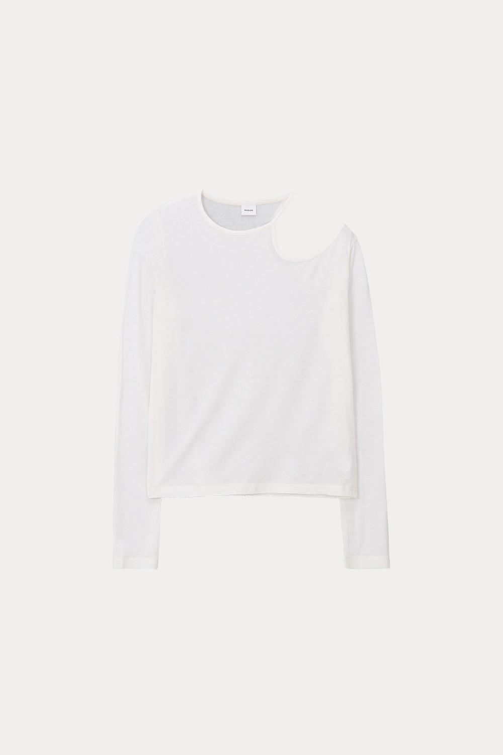Unbal tencel top_Ivory