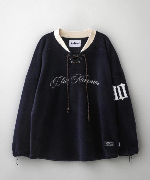 Fleece Hockey Jersey Navy