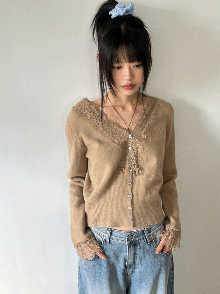 김아홉 로엘 레이스 브이넥 CD