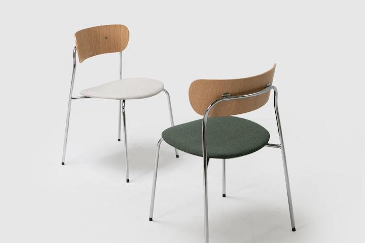 [5%쿠폰] 1+1 앨빈체어, 실버 스틸 원목 카페 디자인 인테리어 식탁의자