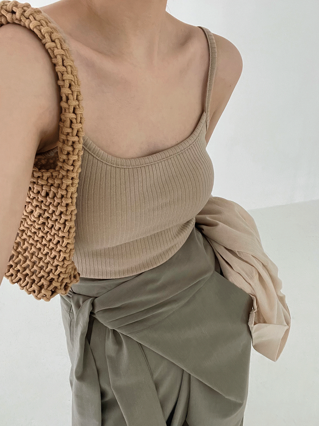 유니니 골지 캡 나시