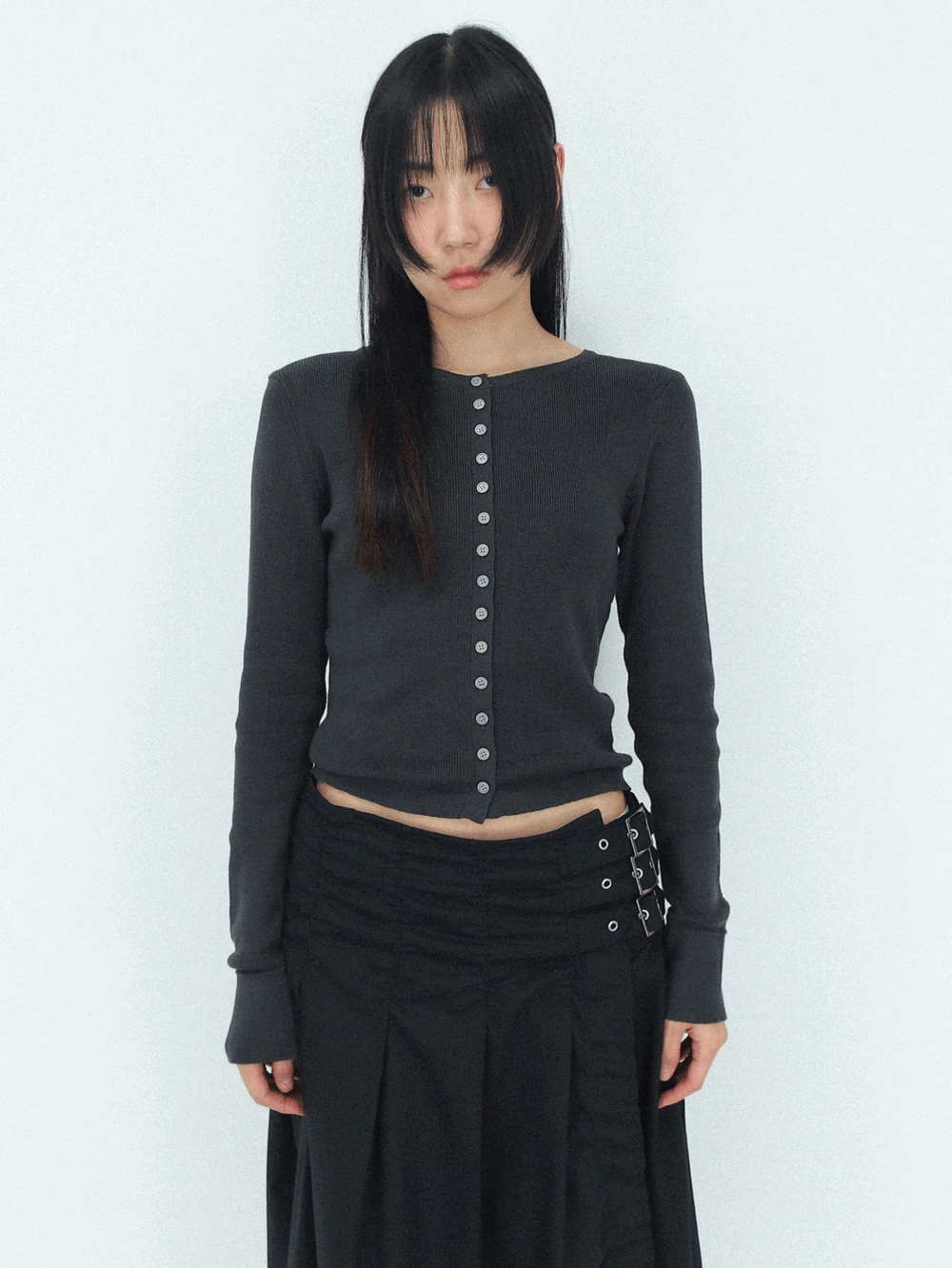 어랏 라운드 버튼 가디건