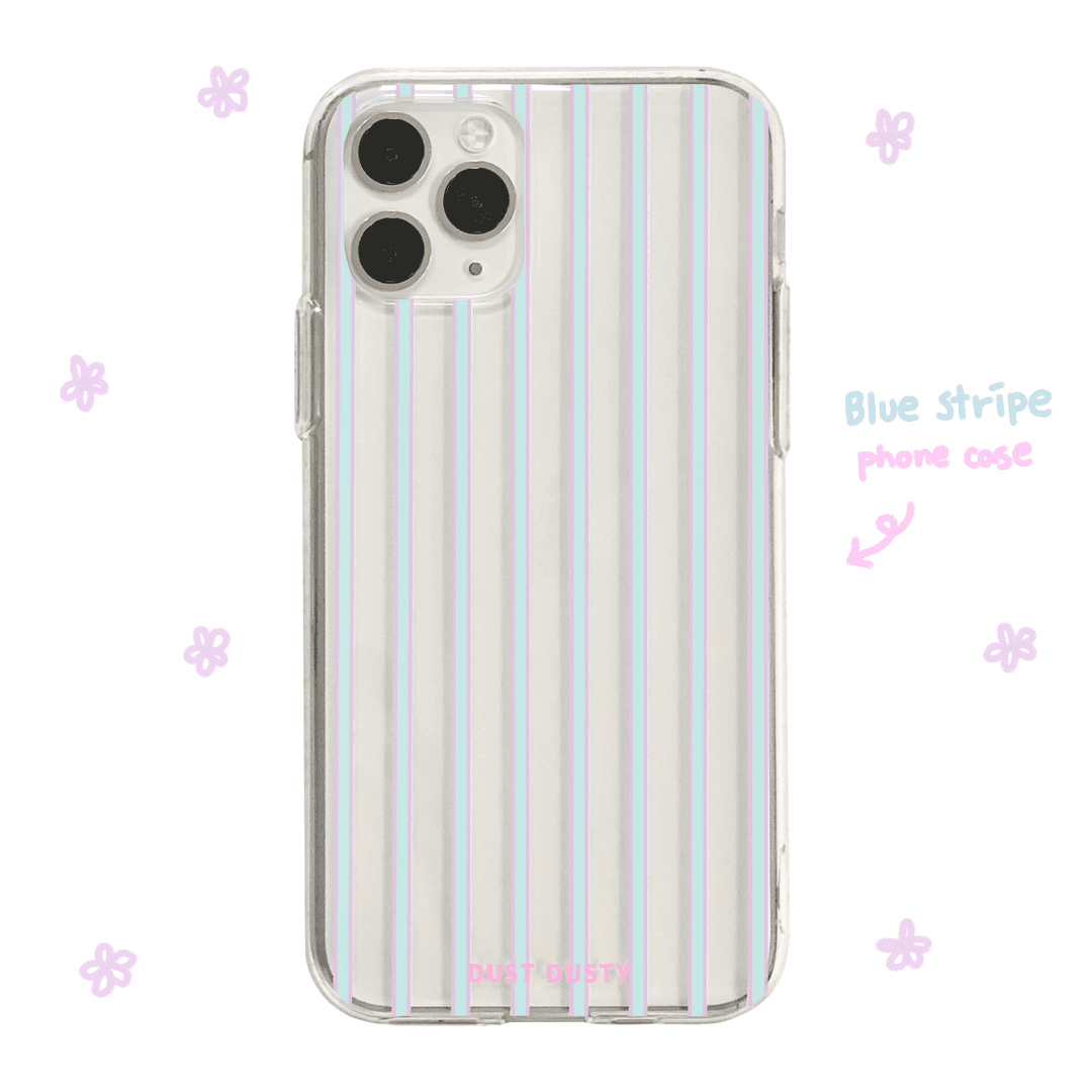 blue stripe phone case