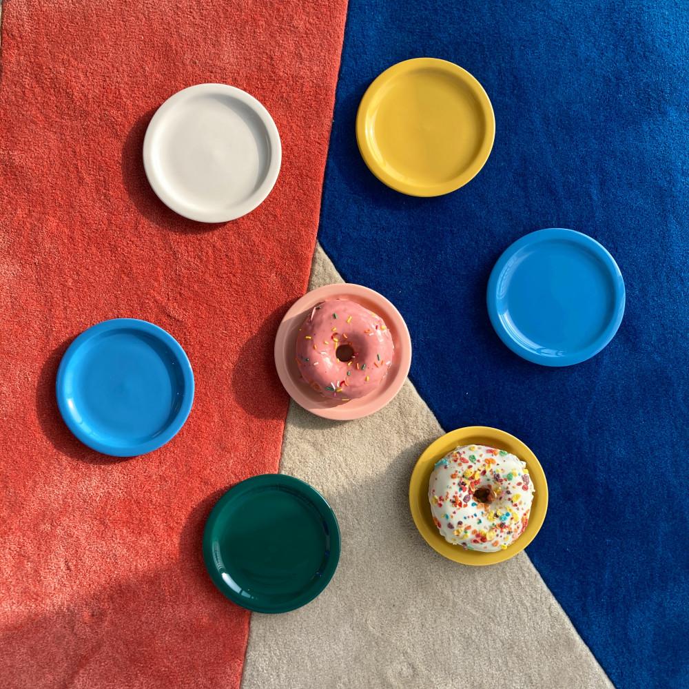 배러덴홈 카페 디저트 브런치 접시 그릇 플랫 플레이트 16CM 7color