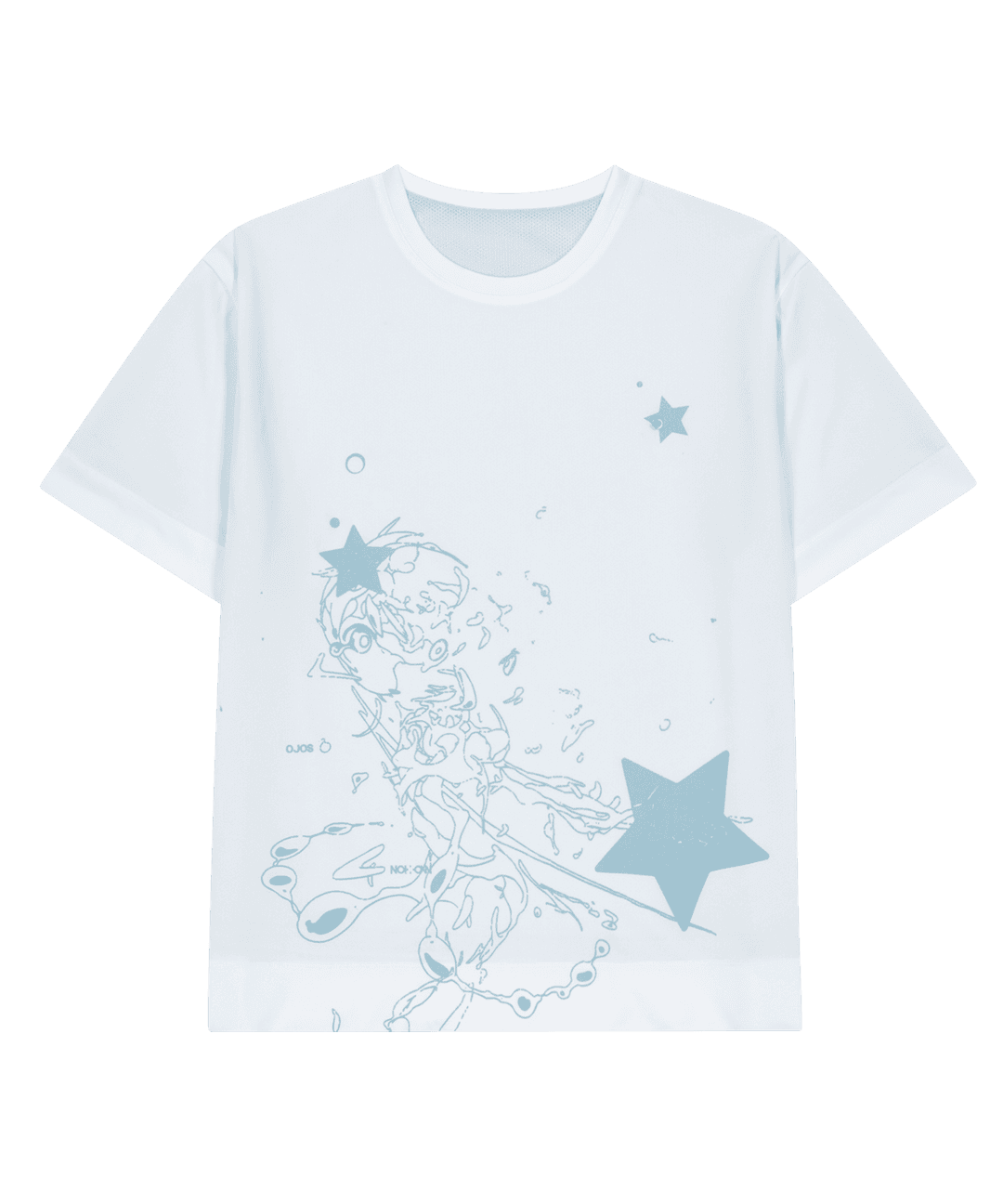 *Preview* OJOS x NOITOW SHU Reversible Mesh T-shirt / White