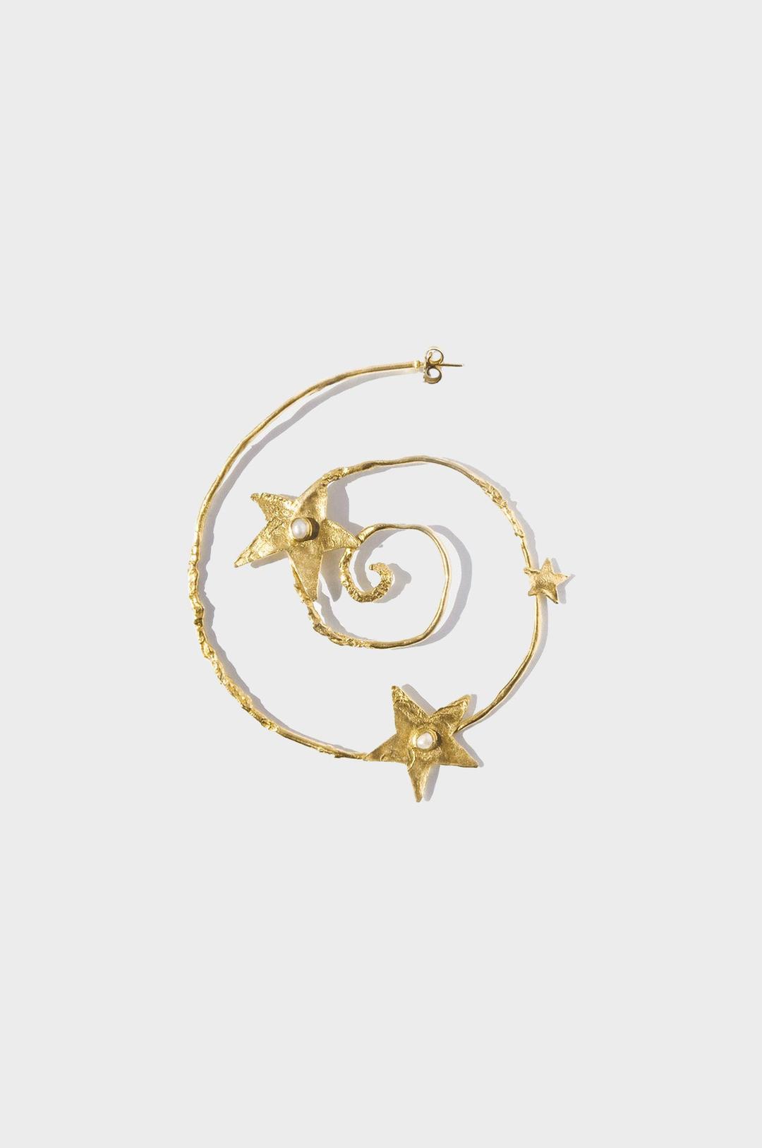 Beatriz Jardinha - Celine Hoops Earrings Gold - Gold / OS