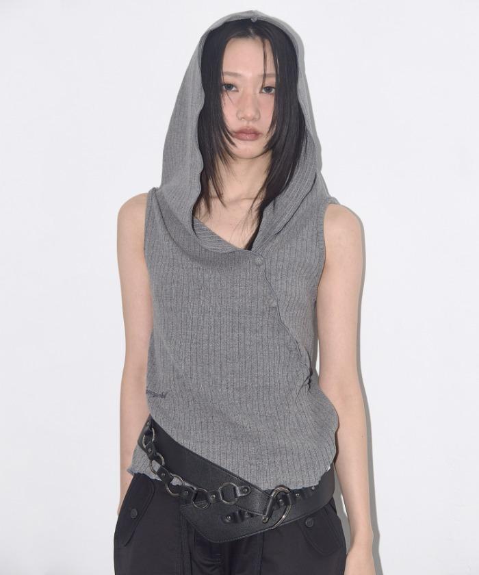 BIRD COWL SLEEVELESS (CHARCOAL) F25QB112