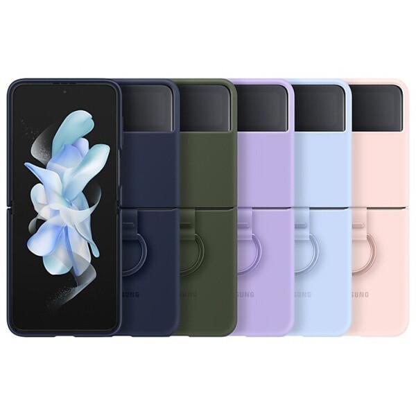 삼성 정품 갤럭시 Z 플립4 실리콘 커버 케이스 with 링 (EF-PF721)