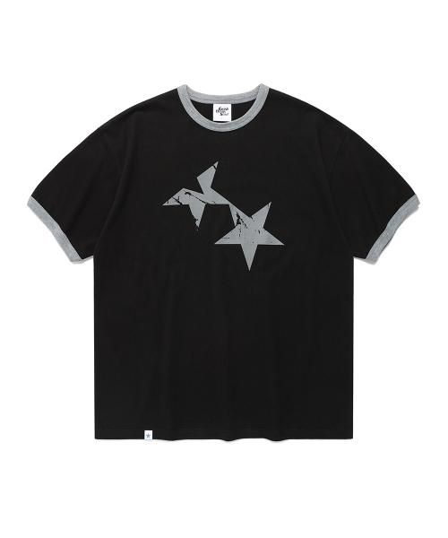 TWIN STAR RINGER SS TEE BLACK(CV2FMUT549A)