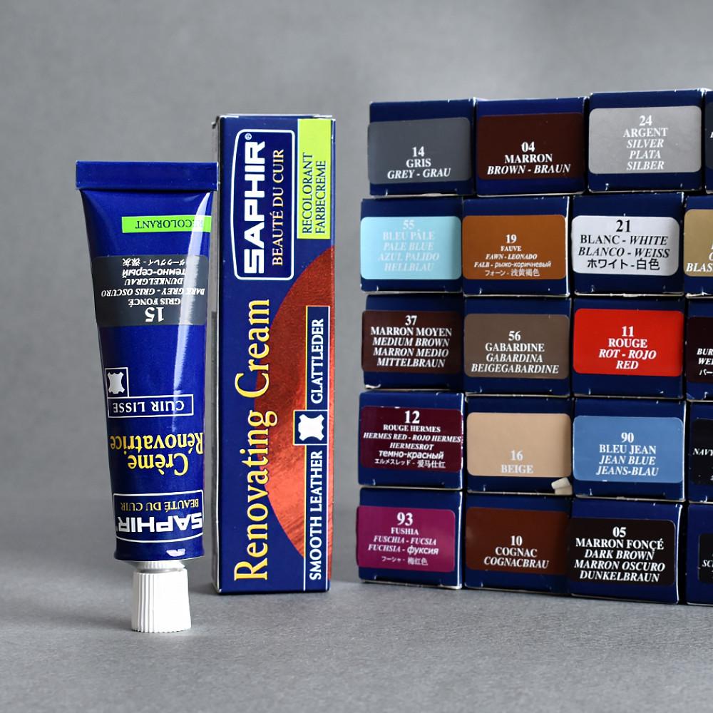 사피르 가죽 복원제 염색약 염색제 슈케어 크림 42색상 가방 쇼파 구두 복원