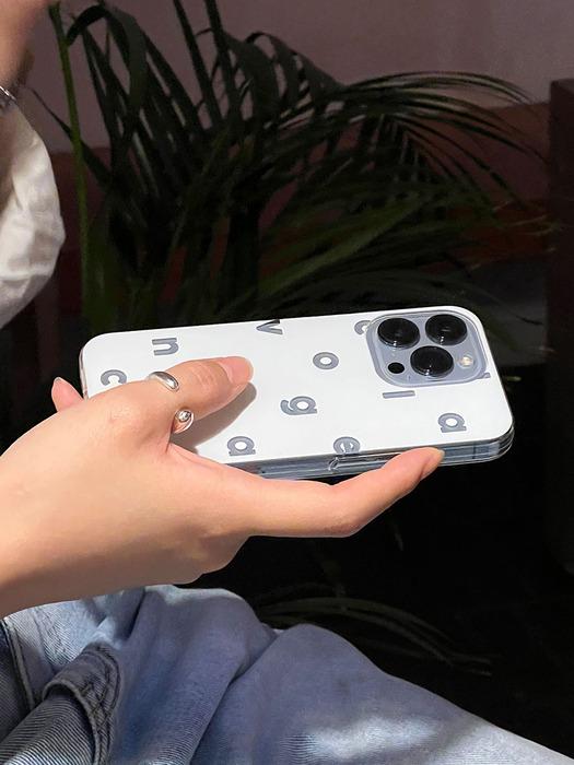 Logo Alphabet Phonecase (Transparent White)