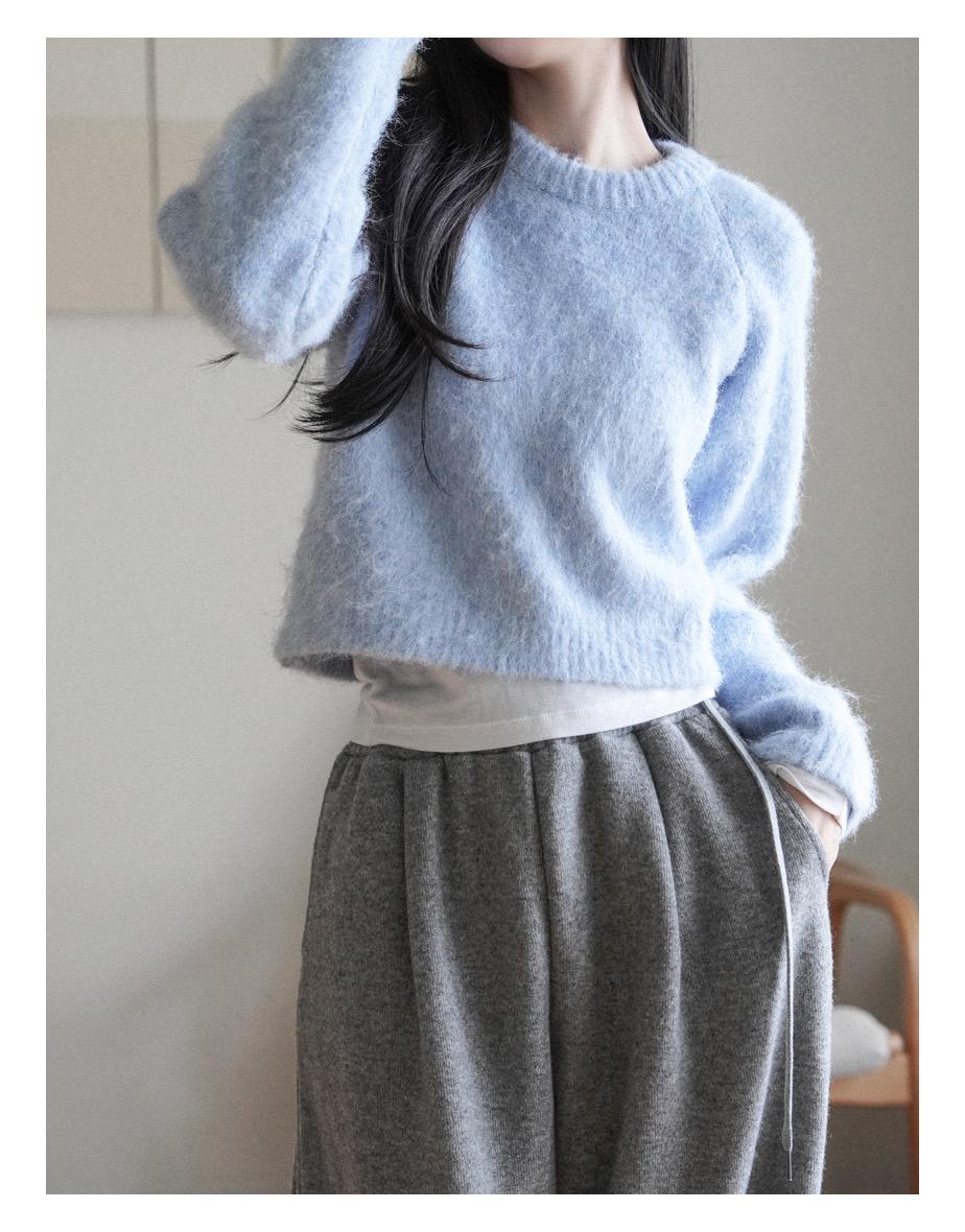 [2주소요] 썬 블루 래글런 니트