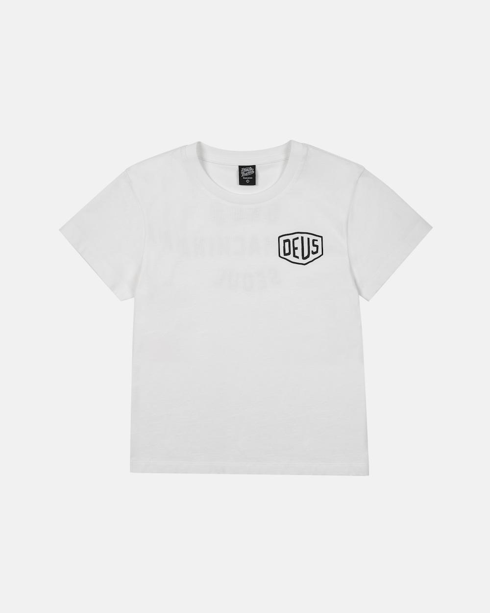 W. Seoul College Address Crop Tee_White