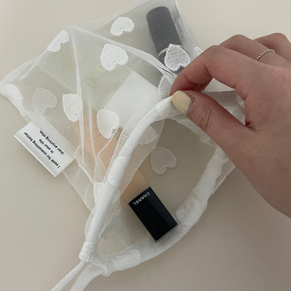 시스루하트파우치